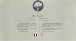 Desktop Screenshot of domaine-sainte-colombe.com