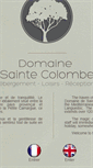 Mobile Screenshot of domaine-sainte-colombe.com